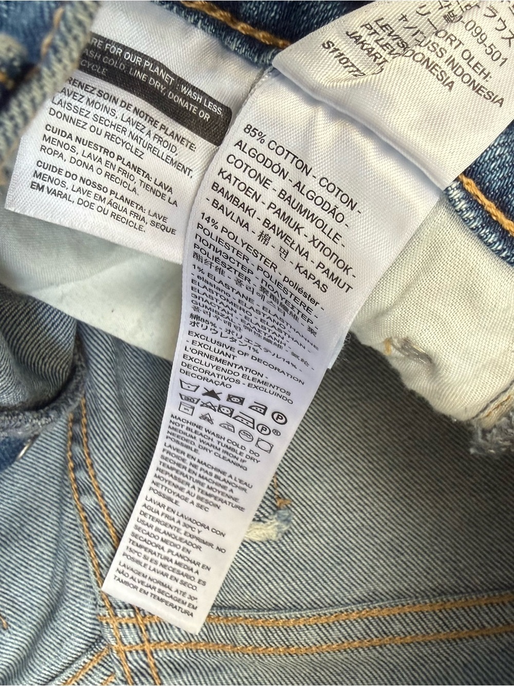 Levi’s Wedgie Straight Ankle Women's Jeans Button Fly Size 30 - Picture 5 of 7